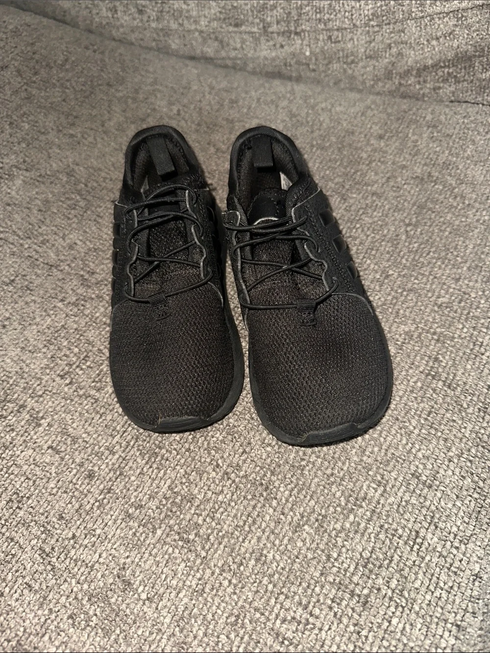 adidas Men's Black Knit Athletic Sneakers